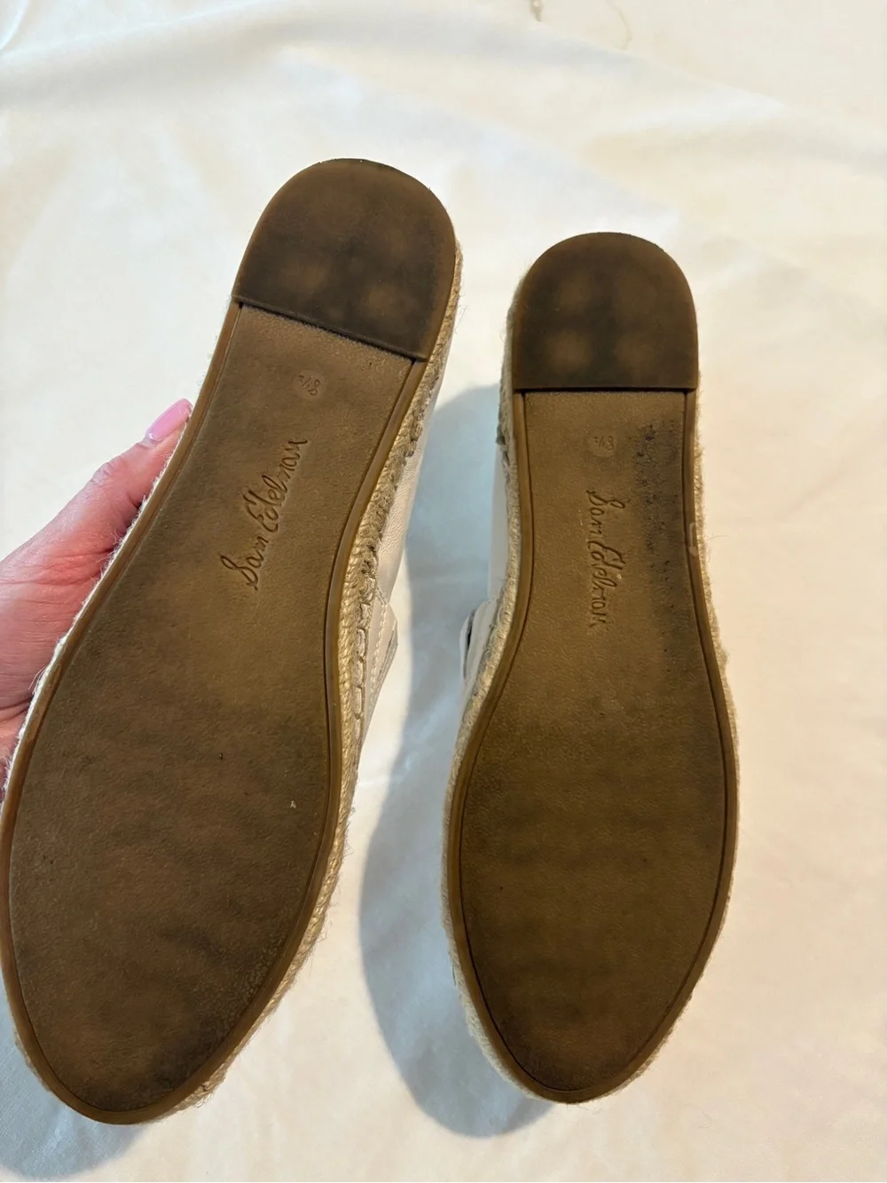Sam Edelman white leather